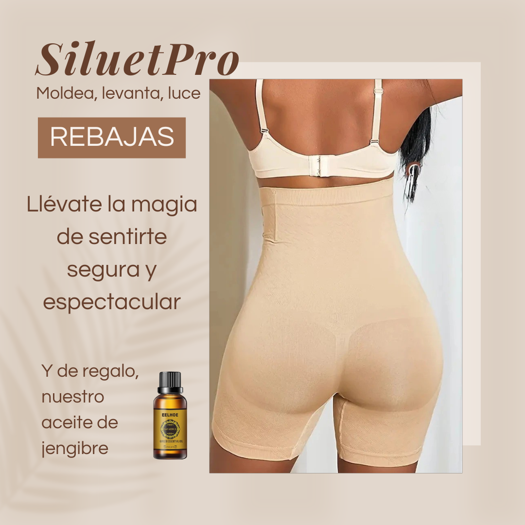 Faja moldeadora SiluetPro con regalo de aceite de jengibre