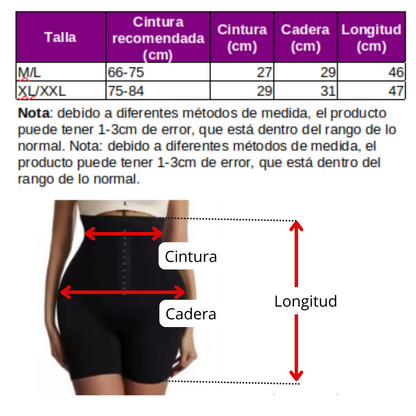 Faja moldeadora SiluetPro con regalo de aceite de jengibre